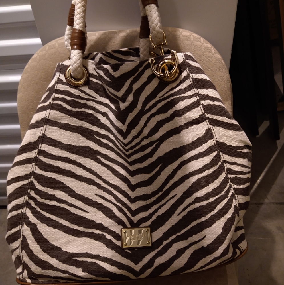 Michael Kors Marina Anchor Handbag, Tiger Print